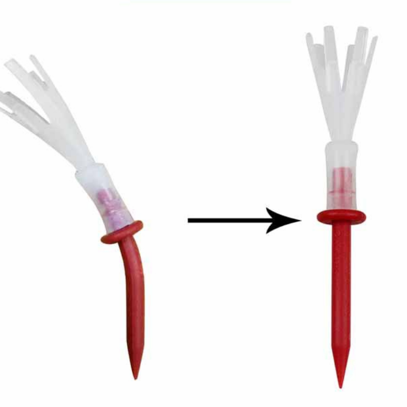 12 máy tính màu hỗn hợp 3 1/4 inch golf tees 3,25 '' tee 4 yard golf tees nhựa ít ma sát cung cấp phụ kiện golf Color: 70MM MIX