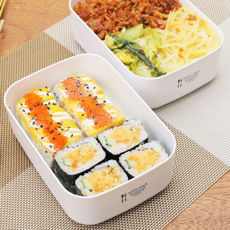 Hộp nhựa đựng thực phẩm White Pack nội địa Nhật Bản