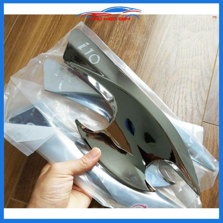 Ốp tay hõm mạ crom Hyundai i10 2014-2015-2016-2017-2018-2019-2020-2021 sáng bóng chống trầy bảo vệ cửa xe ô tô