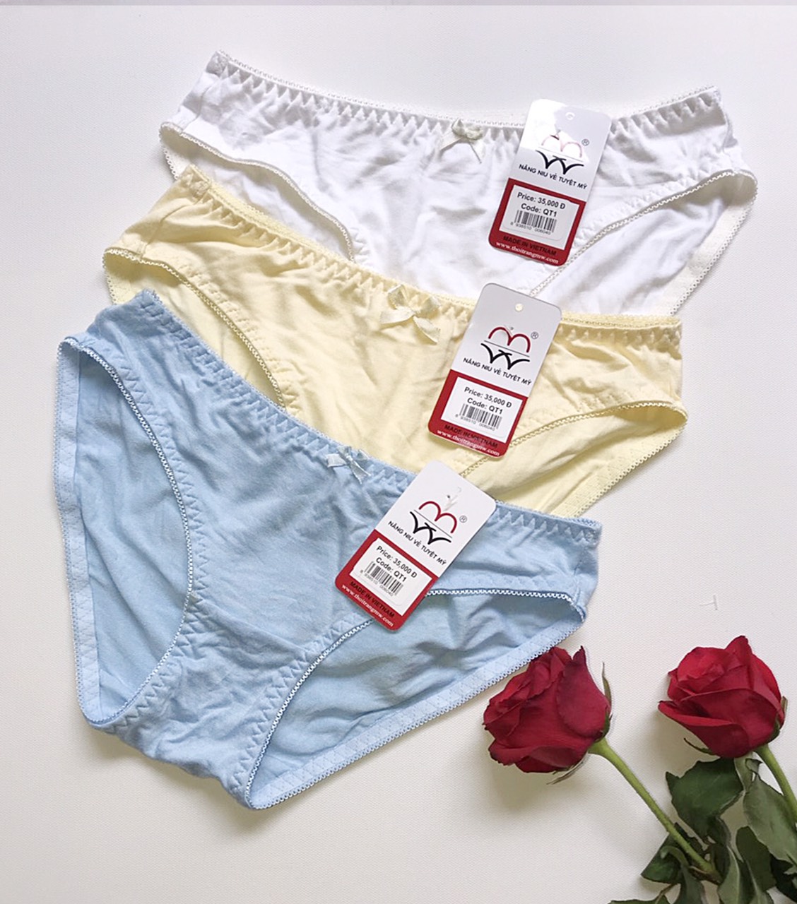 COMBO 5 QUẦN MW COTTON TRƠN -SIZE M