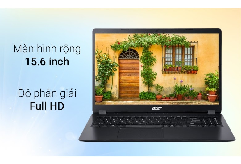 Laptop Acer Aspire A315-56-502X (NX.HS5SV.00F) (i5 1035G1/4GBRAM/256GB SSD/15.6 inch FHD IPS/ Win 10/Đen)(Hàng Chính Hãng)