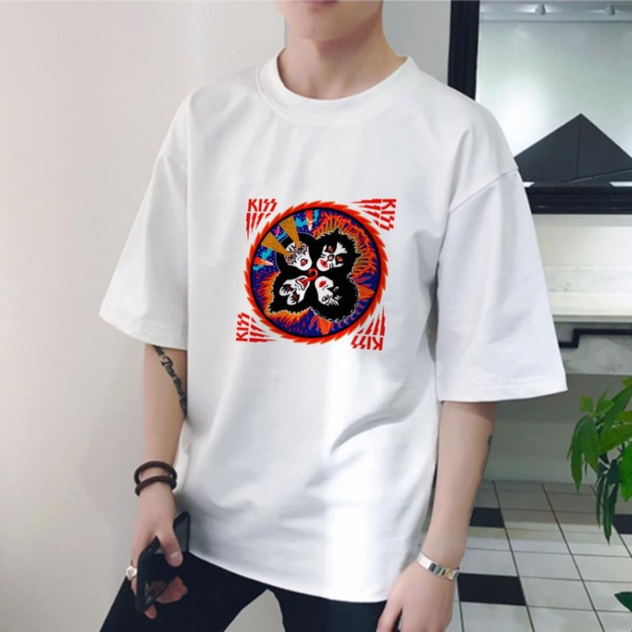 Áo thun Nhóm Nhạc KISS unisex tay lỡ form rộng, áo phông nam nữ siêu đẹp thoáng mát – ST187 - babitrendy