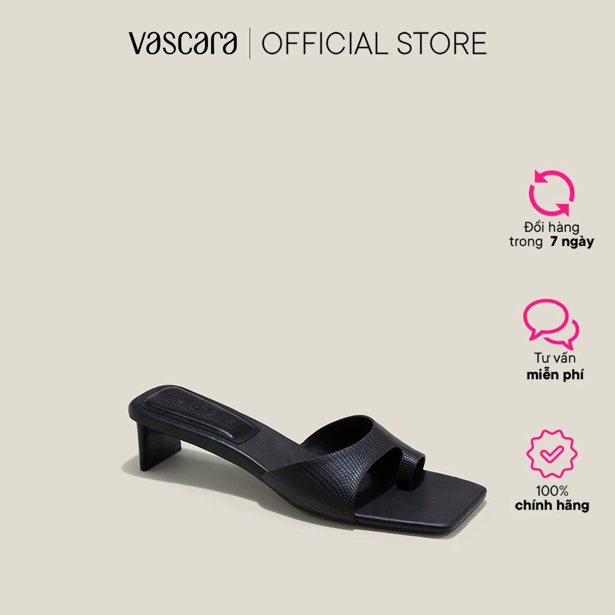 Vascara Guốc Mũi Vuông Quai Kẹp Ngón - GNN 0197