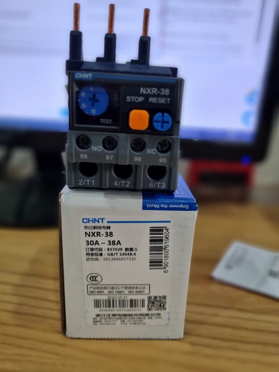 Rơ le nhiệt Chint NXR-38 23-32A 30-38A