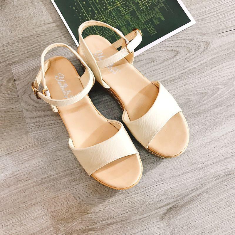 Sandal xuồng thời trang đế viền đá-SD195