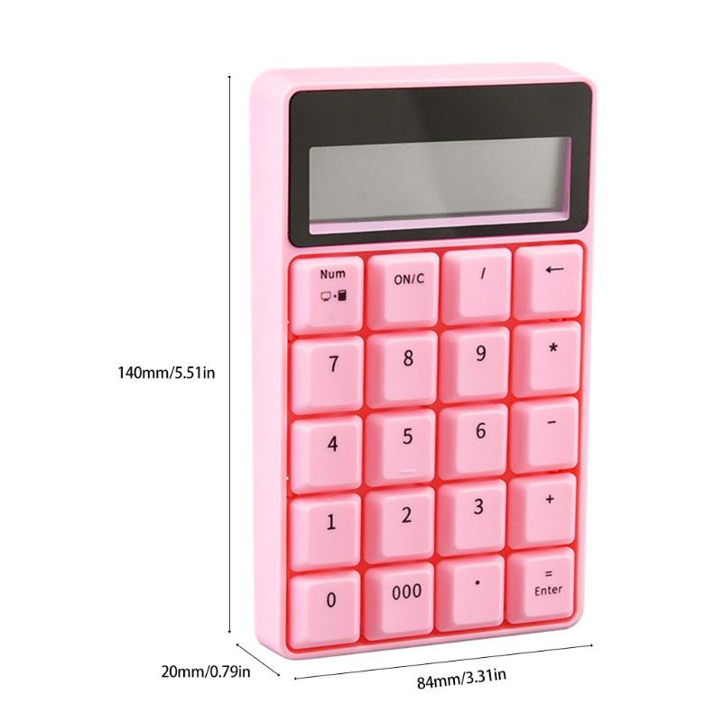 HSV Mini 2.4G Wireless Number Keypad 20 Keys Digital Numeric Keyboard for Windows XP