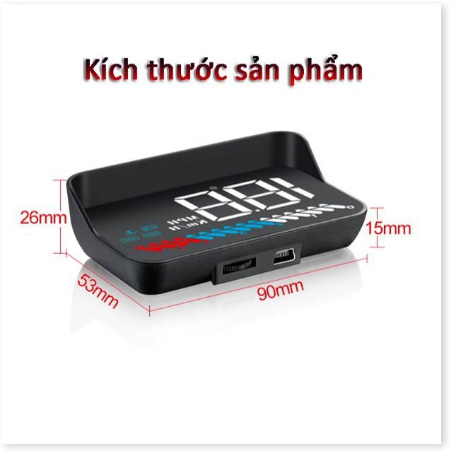 Thiết bị hiển thị tốc độ trên kính lái ô tô HUD FULL OPTION OBD2