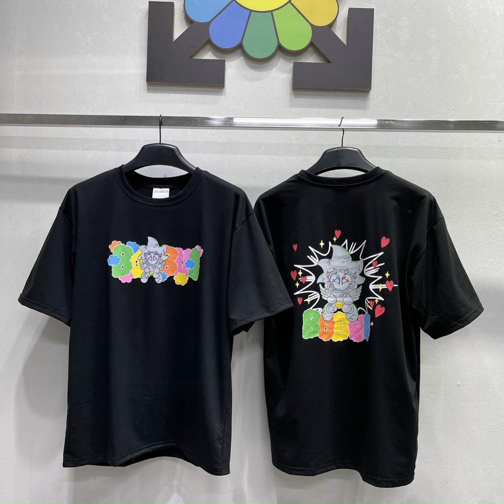 Áo Thun Local Brand BOBUI Tim Nam Nữ Tay Lỡ Oversize Unisex Full Mạc