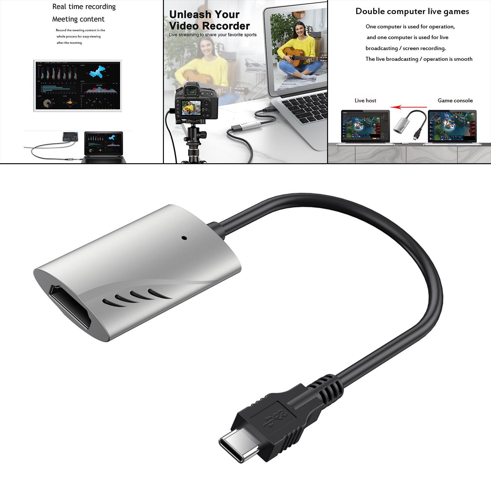 4K 60Hz  Card   to Type C 1080P for Online Meeting Recording