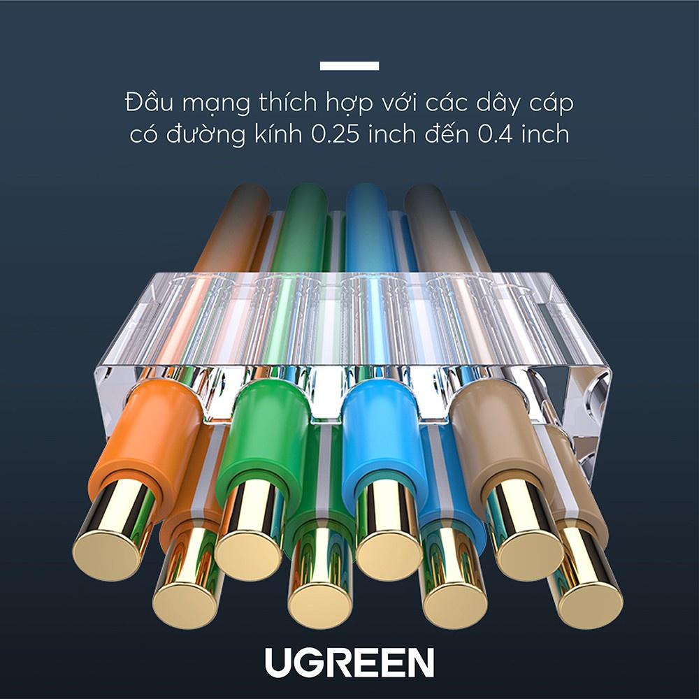 Đầu bấm hạt mạng cho dây CAT6 bọc inox UGREEN NW111 hàng chính hãng