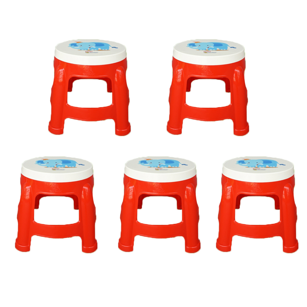 Combo 5 Ghế nhựa trẻ em Buddy Qui Phúc Màu Sắc Sinh Động - Sản xuất từ 100% nhựa chính phẩm không chứa chất độc hại, an toàn cho bé