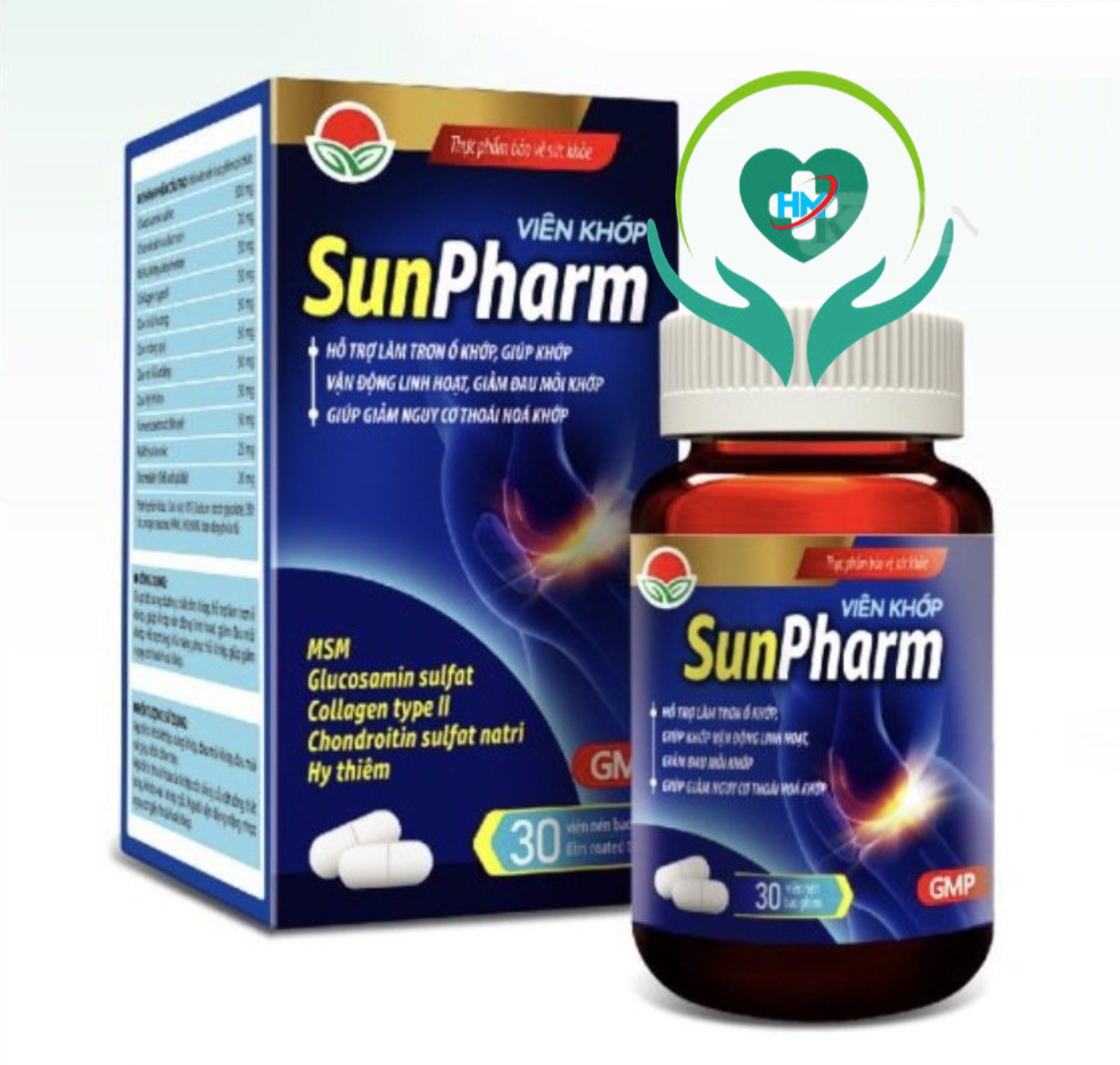 Viên khớp Sunpharm Sunway, hộp 30v, cải thiện vận động của hệ xương khớp