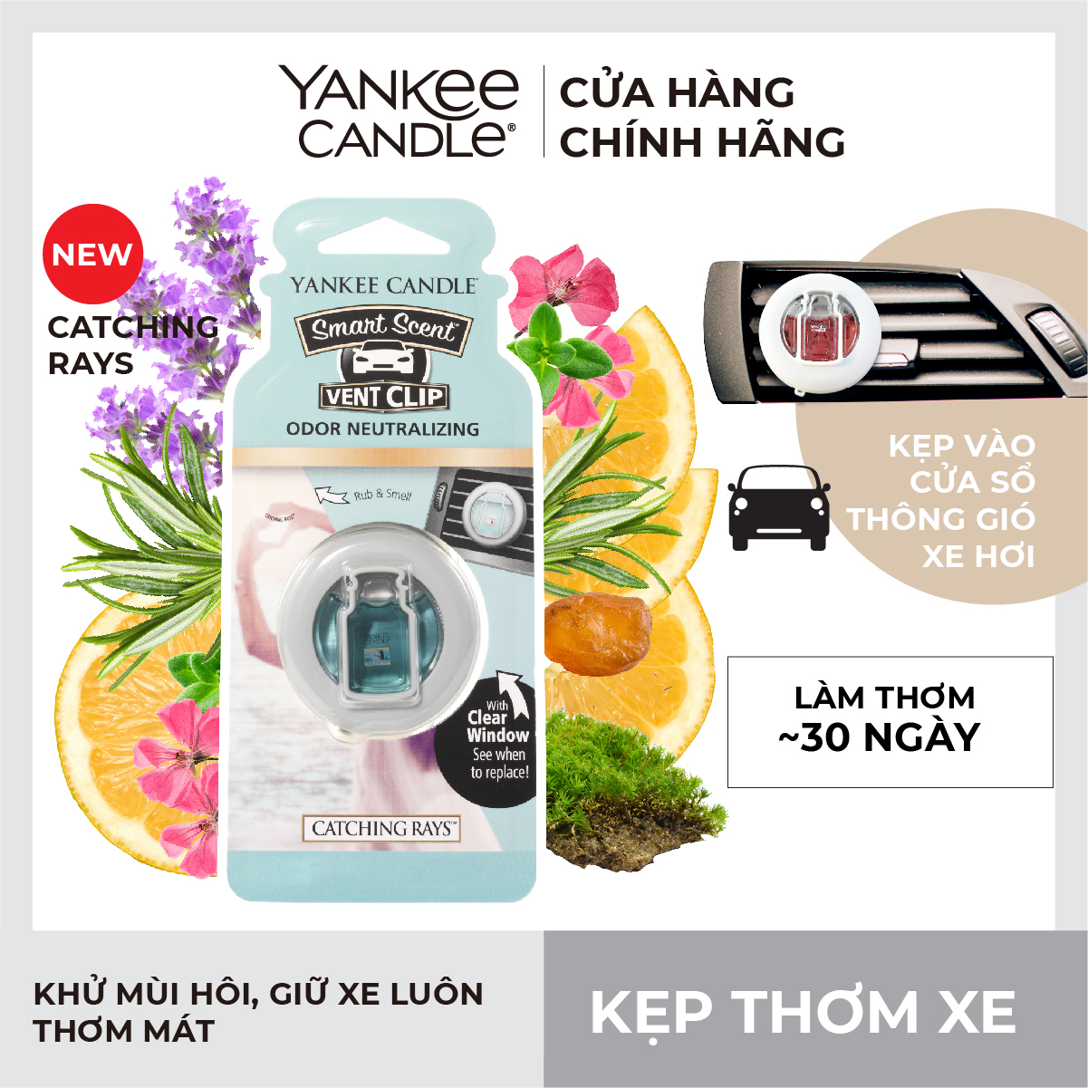 Kẹp thơm xe Yankee Candle - Catching Rays