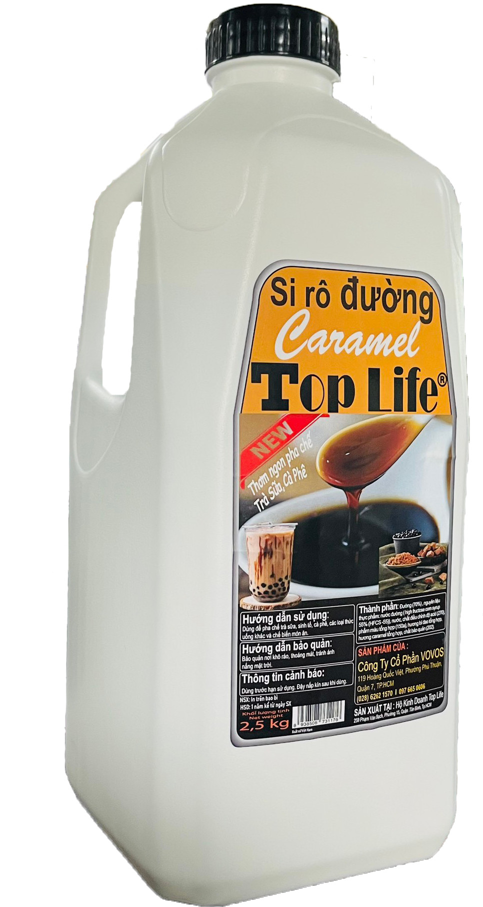 Siro Đường Caramel Top Life 2.5kg