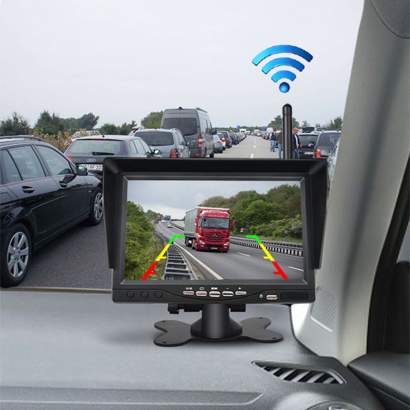 Màn hình camera xe ô tô tải hồng ngoại 7 inch Wireless Monitor Backup Camera For Trucks Bus