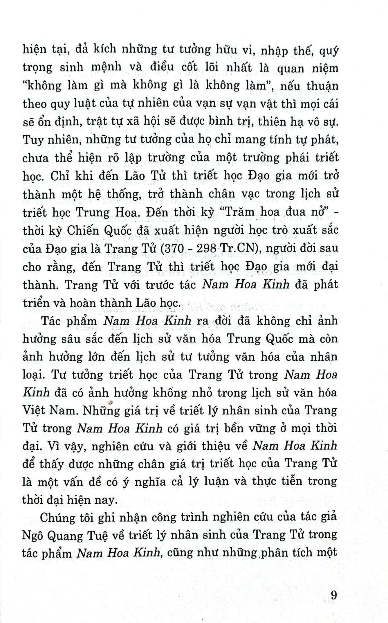 Triết lý nhân sinh của Trang Tử trong Nam Hoa Kinh