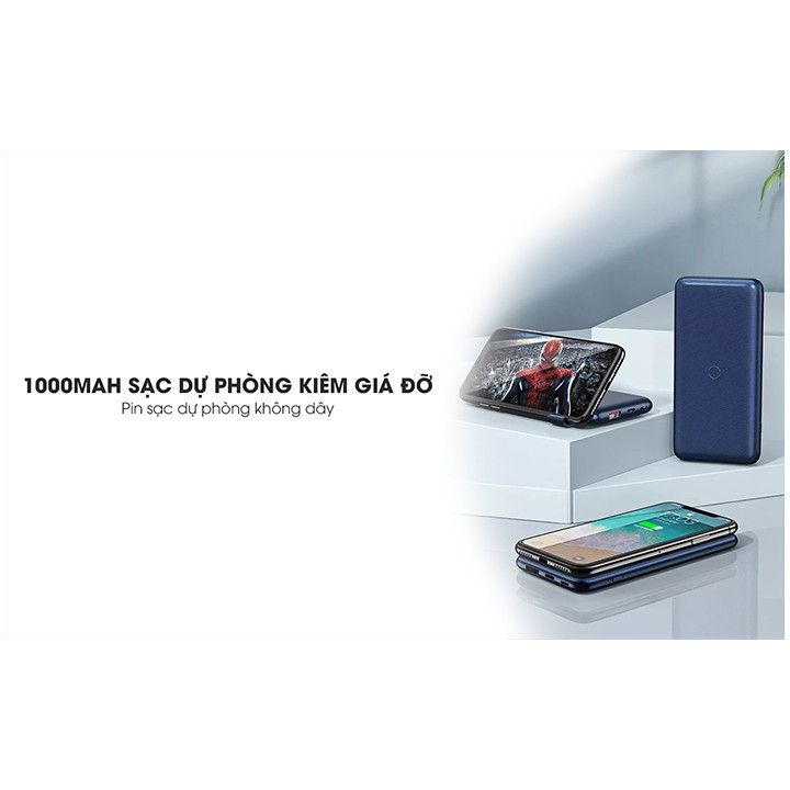 Pin Dự Phòng Không Dây Remax RPP-152 Resu Series 10000mah sạc nhanh Fast Charging - Hàng nhập khẩu