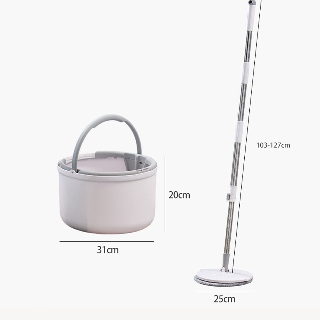 Bộ Cây Lau Nhà Thông Minh K8 Xoay 360 Độ, Siêu Nhanh - Chổi Lau Nhà Tách Nước, Cán Inox Chắc Chắn, Tiện Lợi, Sạch Gọn - Hàng Loại 1 - Chính Hãng MINIIN