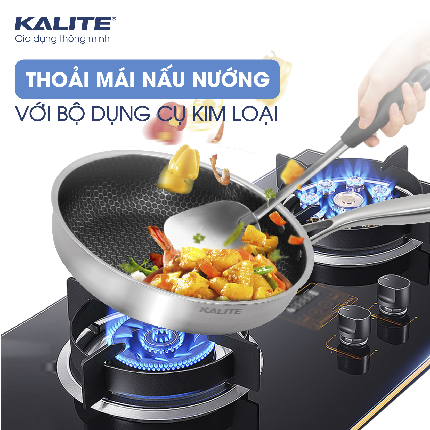 Chảo inox kèm vung cao cấp Kalite KL 326, đường kính 26cm, chất liệu inox 304 cao cấp - Hàng chính hãng