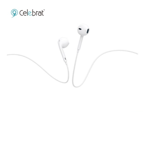Tai nghe nhét tai có dây cổng 3.5mm (1 jack) Celebrat E200 có mic - Hàng chính hãng