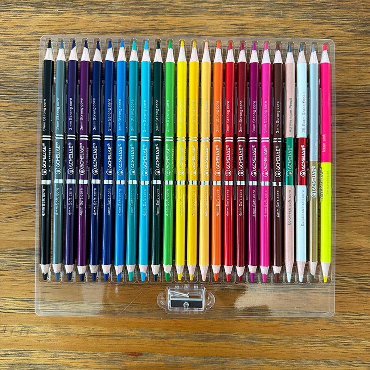 Hộp 24 Bút Chì Màu Vẽ 2 Đầu - Acmeliae 43979