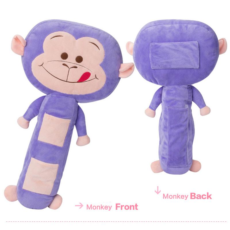 Hoạt Hình Mèo Hồng Dây Đai Có Bông PP An Toàn Dây Đai Vai Cho Trẻ Xe Gối Khỉ Dây bao Da