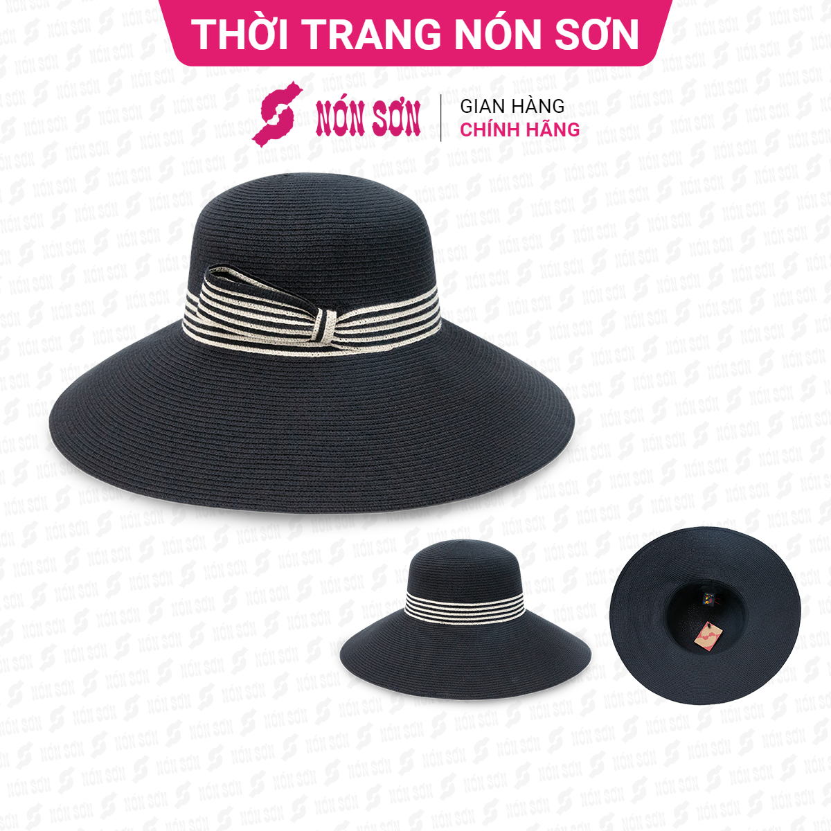 Mũ vành thời trang NÓN SƠN chính hãng XH001-105-ĐN1