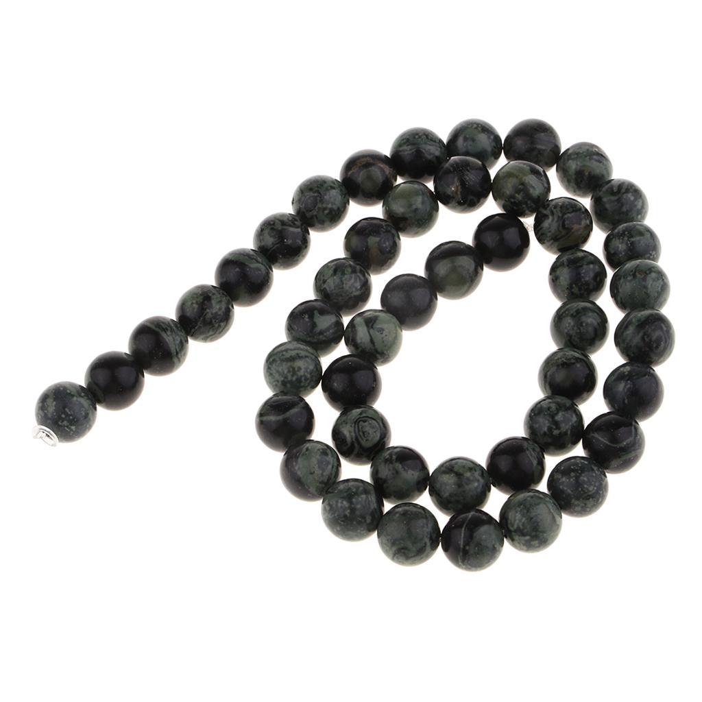1 Strand of Natural Round for Polar Jade Loose Spacer Beads Gemstone Cabochon Jewelry Making Accessories Findings