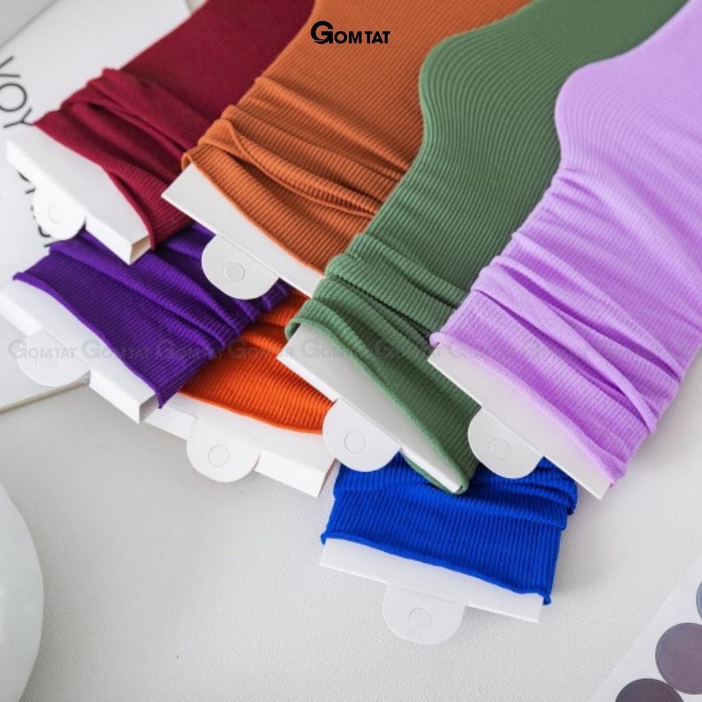 Tất giấy nữ cổ cao trơn, nhiều màu, chất liệu mỏng nhẹ mềm mại thấm hút thoáng khí - CAOTATGIAY-UYE-7007-1DOI