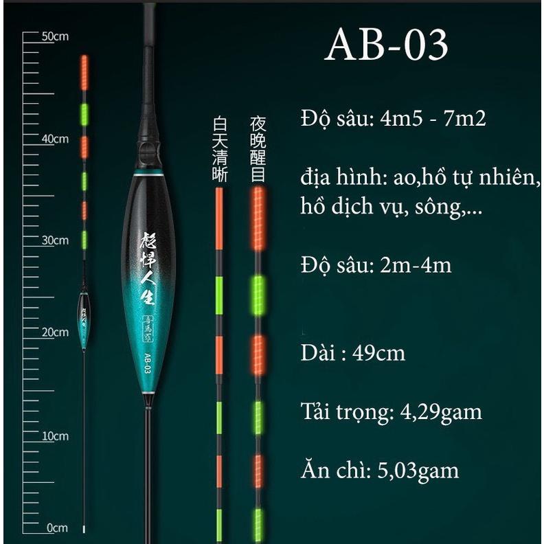 Phao Săn Hàng Ngày Đêm AB Phao Câu Đèn Chất Liệu Cao Cấp Với Tăm Phao To Chống Mỏi Mắt