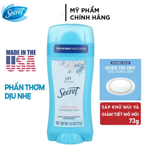 Sáp khử mùi Secret Powder Fresh 73g - USA