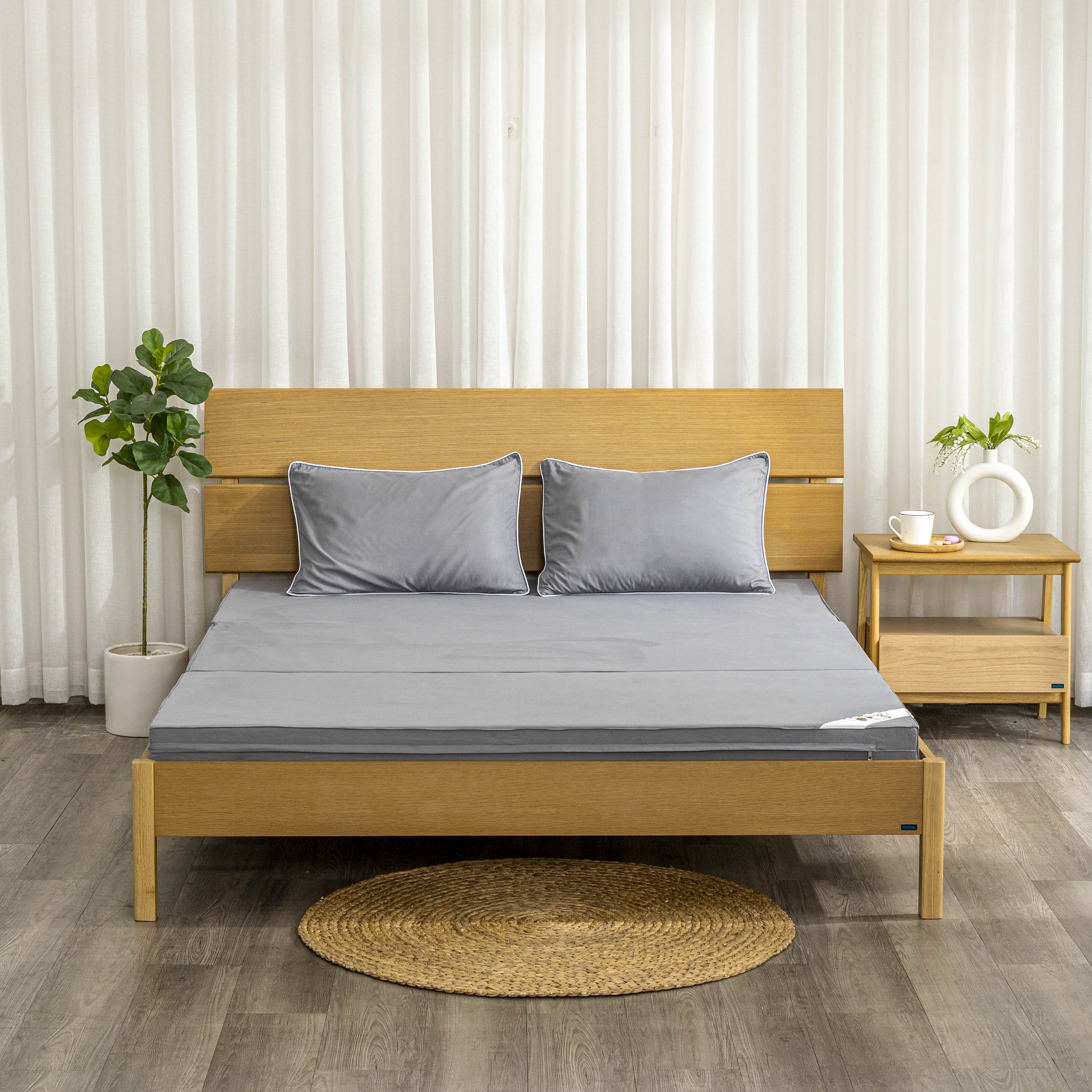 Nệm Bông Ép Gấp 3 K-Bedding nhiều màu, kích thước cao 5 cm và 9cm | Bảo Hành 5 Năm