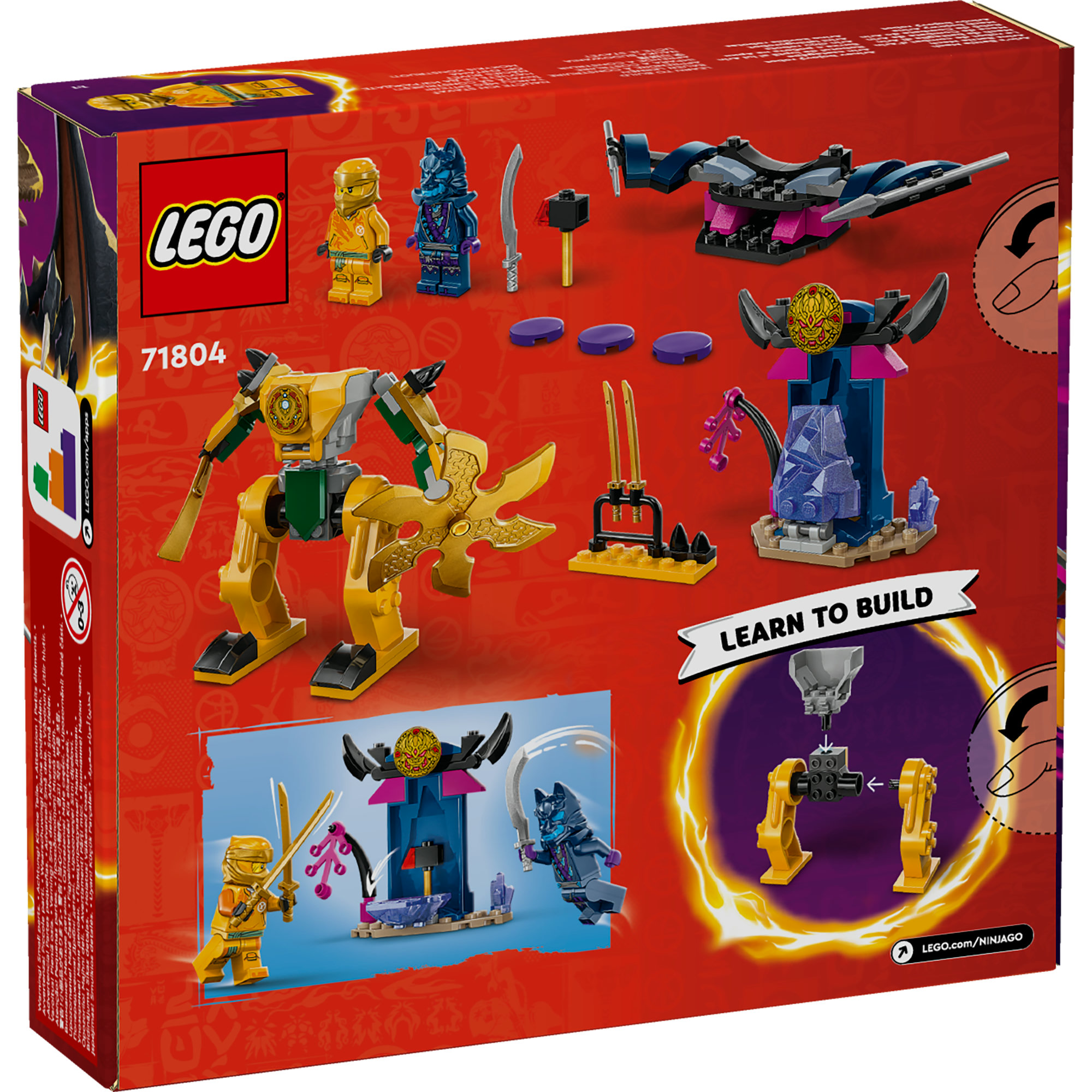 LEGO NINJAGO 71804 Đồ chơi lắp ráp Chiến giáp của Arin (104 chi tiết)