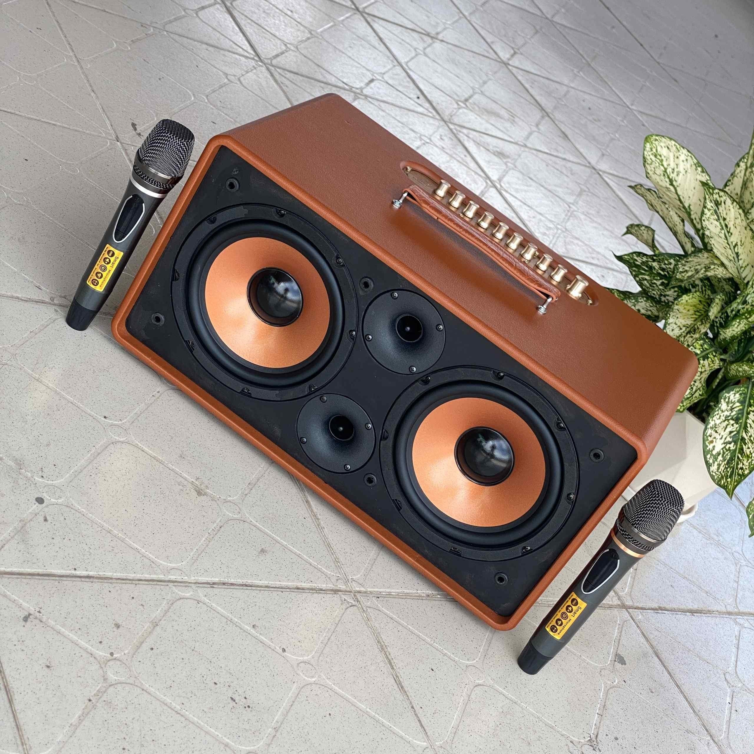 Loa Di Động MTMAX DK02 – Công Suất Lớn, Bass Đôi, Kèm 2 Micro Cao Cấp Âm Thanh Mạnh Mẽ, Sống Động Hàng Chính Hãng
