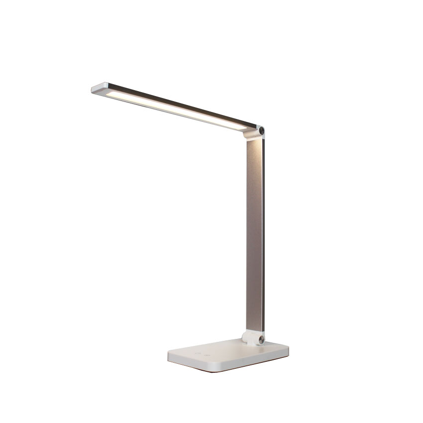 Đèn Bàn Học Đọc Sách, Làm Việc Đèn LED Chống Cận, Đèn Ngủ, Cảm Ứng Nhôm Cao Cấp eLights Độ Sáng 700Lumen, 3 Cấp Độ Sáng, 5 Chế Độ Màu, Có Cổng Sạc USB Cho Điện Thoại