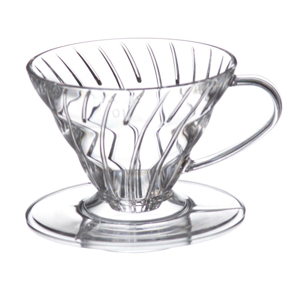 Phễu Hario V60 Nhựa - 1 Cup - Trong - Mã VD-01T