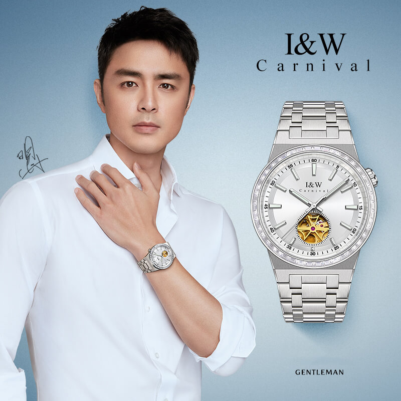 Đồng hồ nam chính hãng IW Carnival IW761G-4 ,kính sapphire,chống xước,chống nước 50m,Bh 24 tháng,máy cơ (automatic)