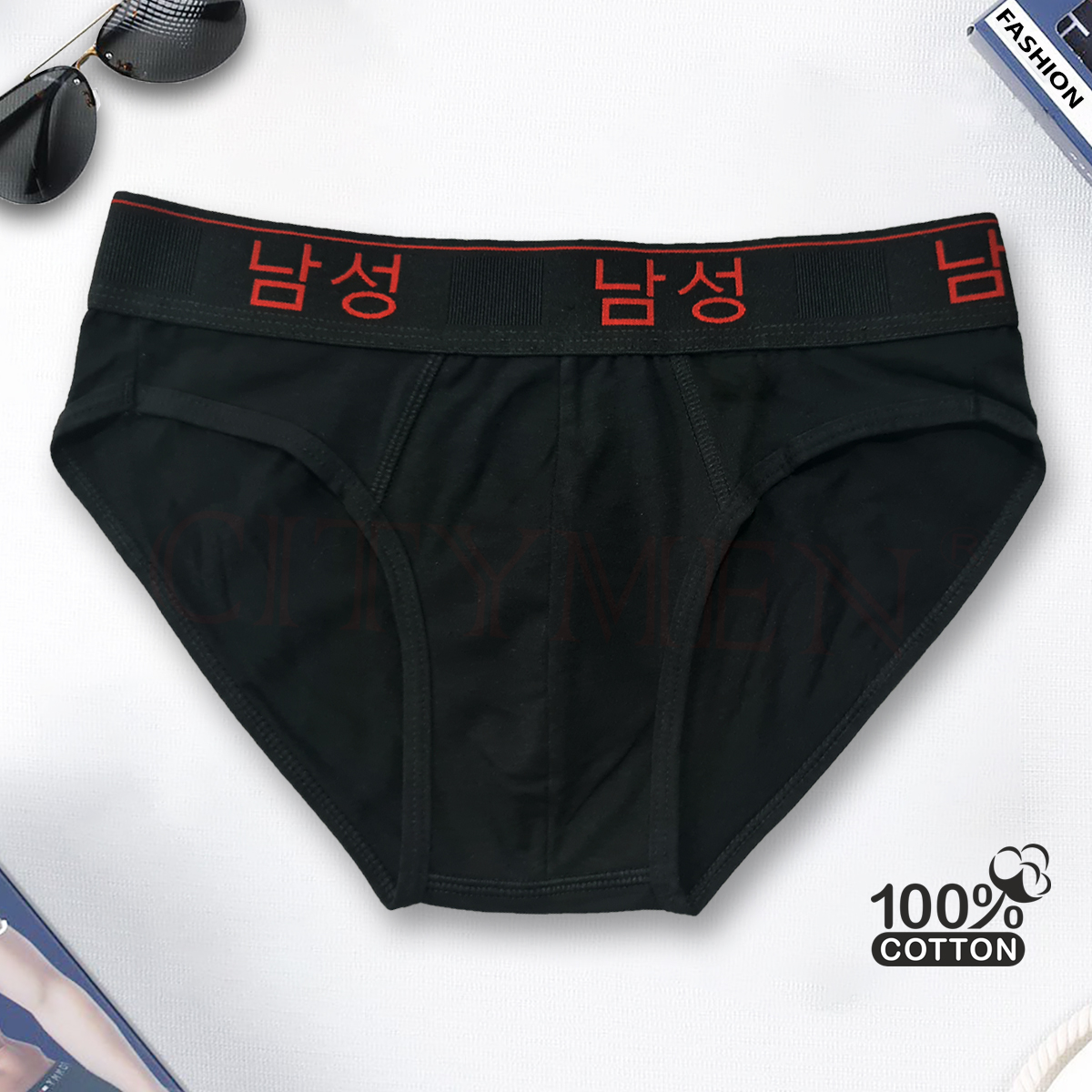 Hộp 5 Quần Lót Nam lưng Hàn Quốc hiệu CITYMEN vải cotton co giãn 4 chiều cao cấp, sịp nam - LMTK-HANAC