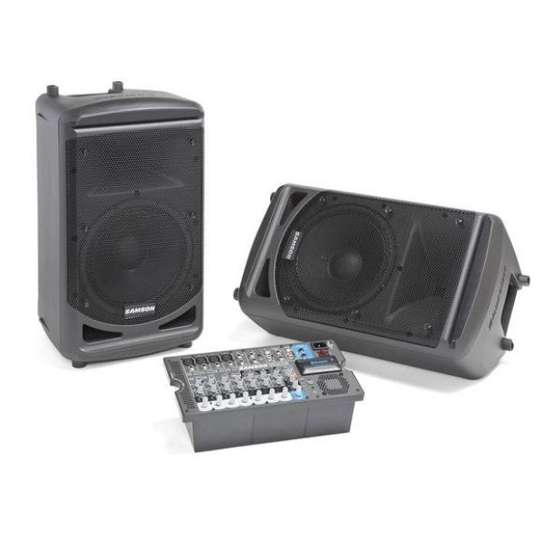 Bộ loa di động Samson XP1000 - tích hợp mixer, tăng âm, 2 loa - Hàng chính hãng