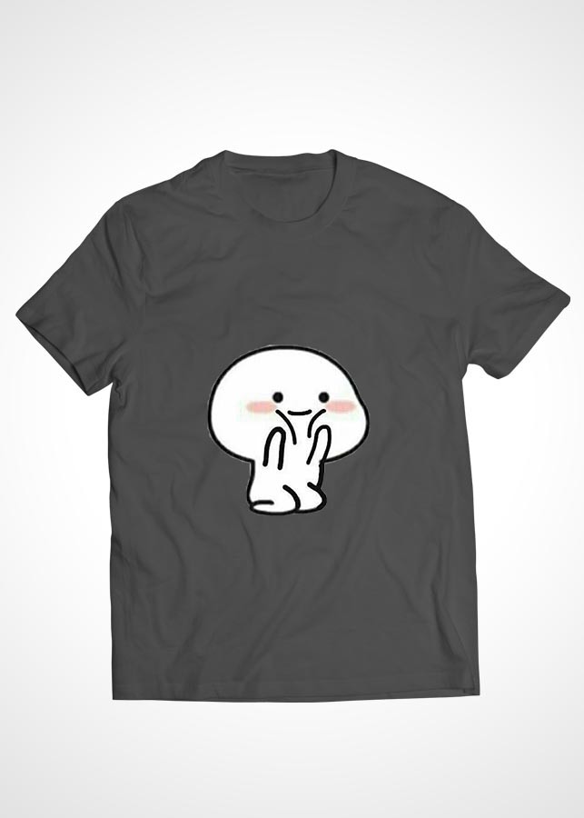 Áo thun cặp đôi Cotton màu xám in hình mẫu 31