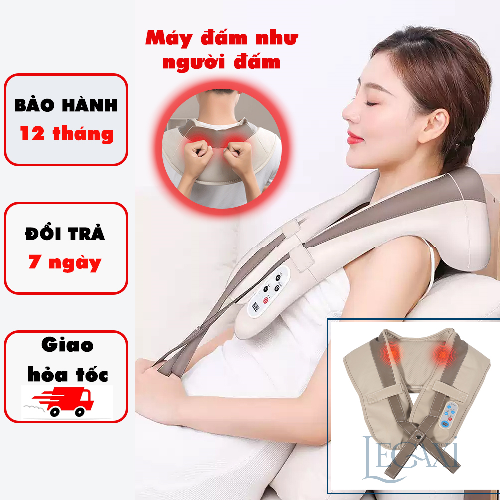 Đai Massage, Miếng Massage Chườm Nóng Lưng Đùi Mông Hông Tay Eo Toàn Thân, Giảm Đau Nhức Học Sinh, Sinh Viên, Người Đi Làm Legaxi