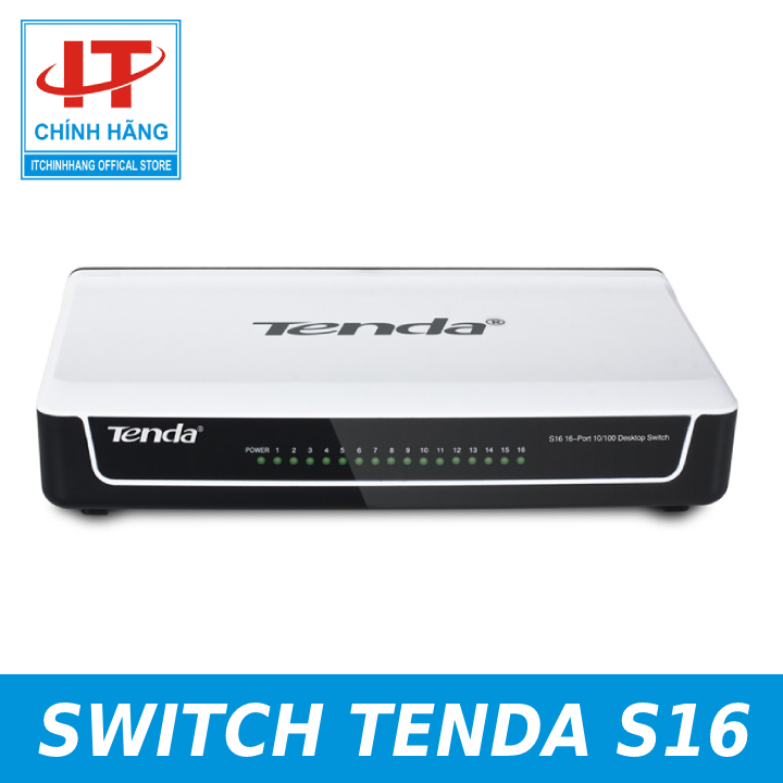 Bộ chia mạng 16 cổng tốc độ 100mb/s TENDA S16 - Hàng Chính Hãng