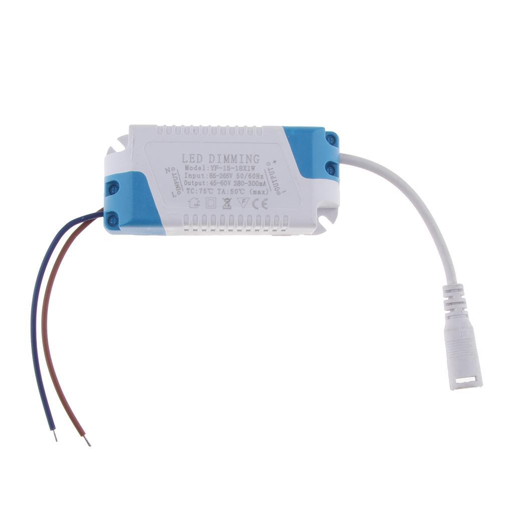 Dimmable LED Power Supply DC 45-60V 300mA 15-18x1W For LED Downlights