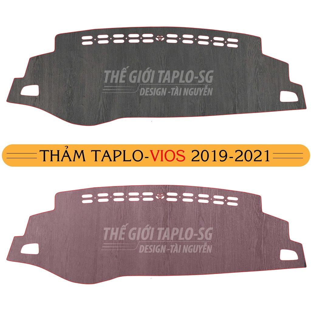 Thảm Taplo chống nắng ô tô dành cho Vios đời 2019 đến 2021 da cacbon cao cấp chuẩn form Sang-Xịn-Mịn