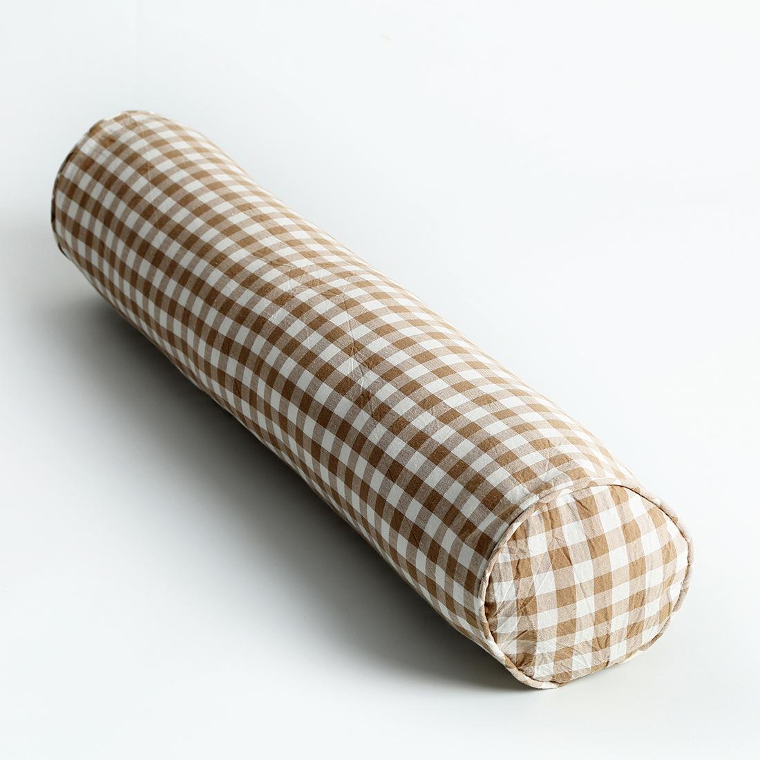 Nguyên Chất Cotton Kẻ Sọc Giường Cho Bé Ốp Lưng Nhà Phòng Ngủ Ghế Sofa Đệm Sơ Sinh Cho Bé Ngủ Tròn Dài Gối - one