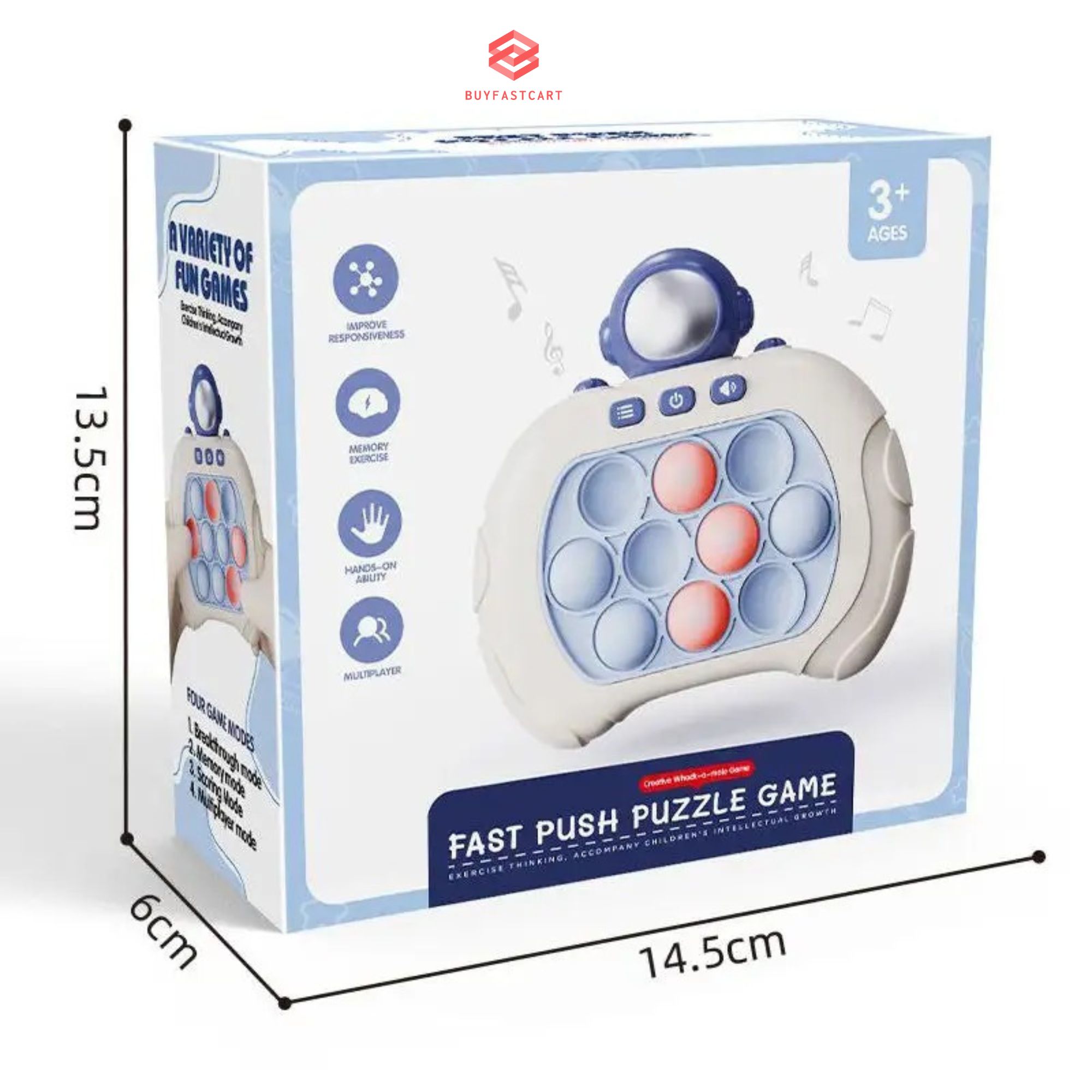 Máy chơi game Buyfastcart Pop It phiên bản cải tiến của trò chơi đập chuột - Đồ chơi Fidget Toy giúp cải thiện khả năng tập trung và phản xạ