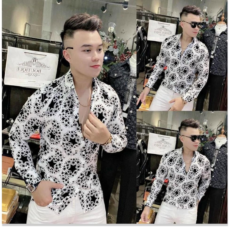 ÁO SƠ MI NAM TAY DÀI KẺ SỌC VÀ HỌA TIẾC MỚI NHẤT 2021 LANA FASHION