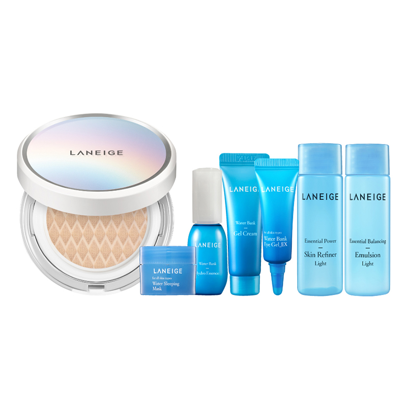 Bộ Trang Điểm Và Dưỡng Ẩm Cơ Bản Laneige Bb Cushion Whitening Set