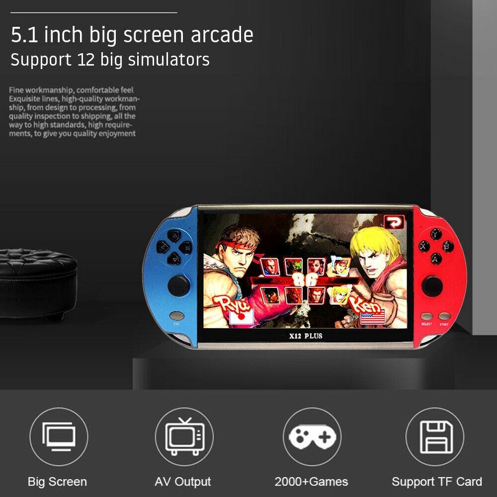 Máy Chơi Game Cầm Tay Màn Hình 7 Inch X12 Plus 16gb Tích Hợp 10000 Trò Chơi Psp