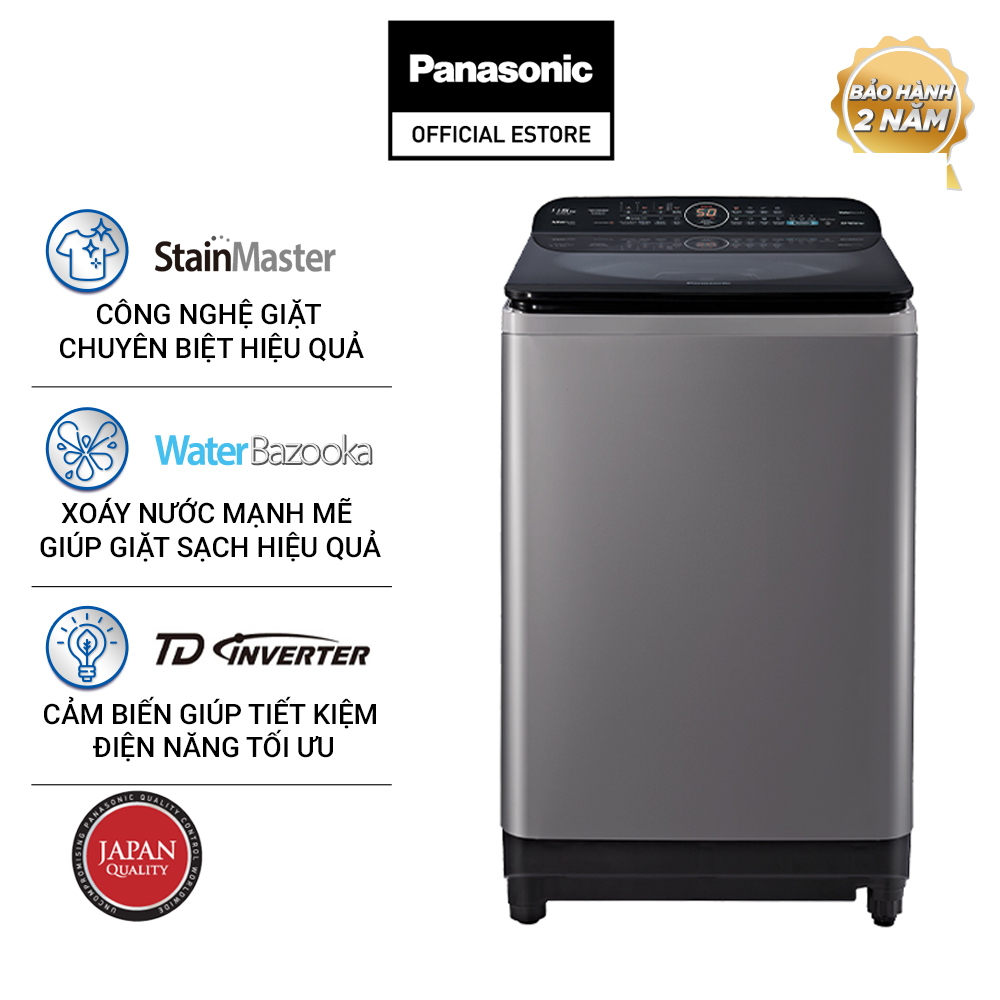 [CHỈ GIAO TẠI HCM] - Máy Giặt Cửa Trên Panasonic 12KG NA-FD11AR1GV - Hàng Chính Hãng